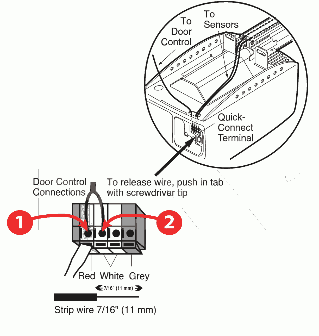 Chamberlain Liftmaster Garage Door Opener Wiring Diagram - Install